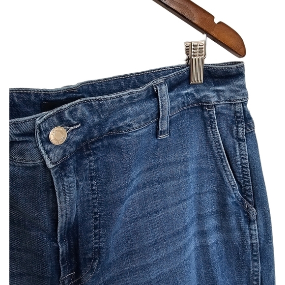 J.Crew high rise wide leg blue denim jeans size 32 - Picture 3 of 8